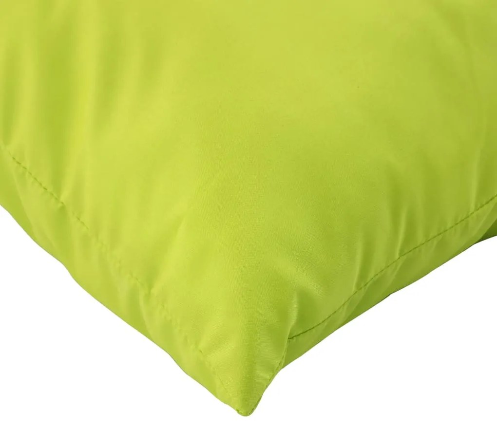 Almofadões p/ móveis paletes 3pcs tecido oxford verde brilhante