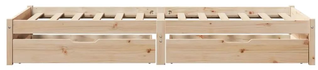 Cama sem colchão 90x190 cm madeira de pinho maciça