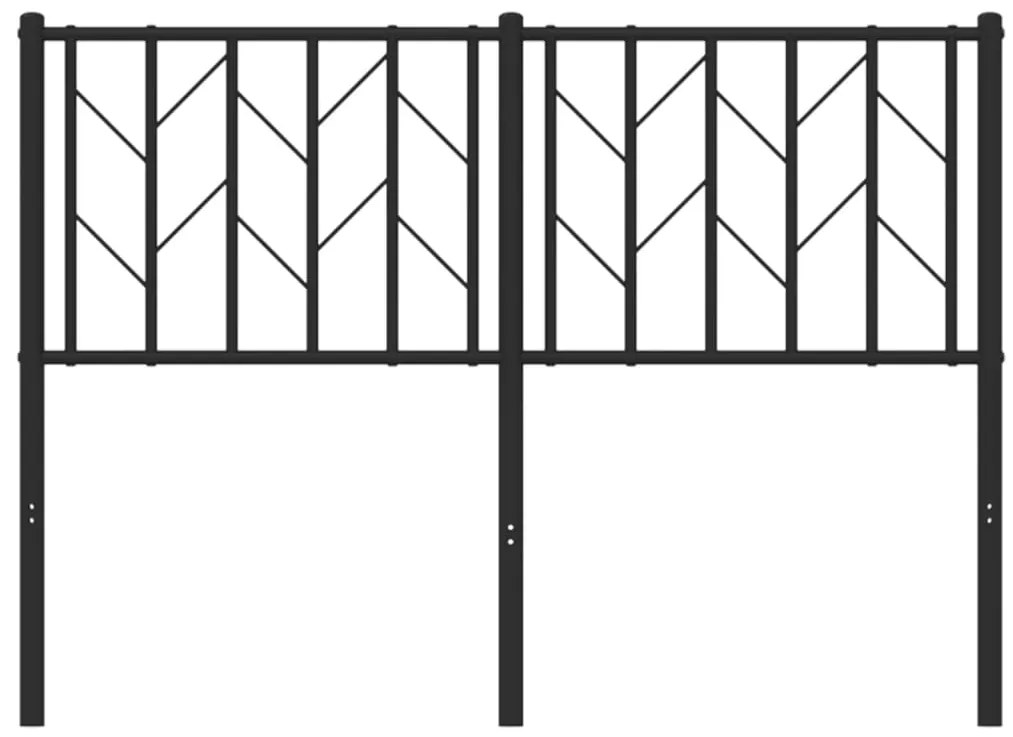 Cabeceira de cama 120 cm metal preto