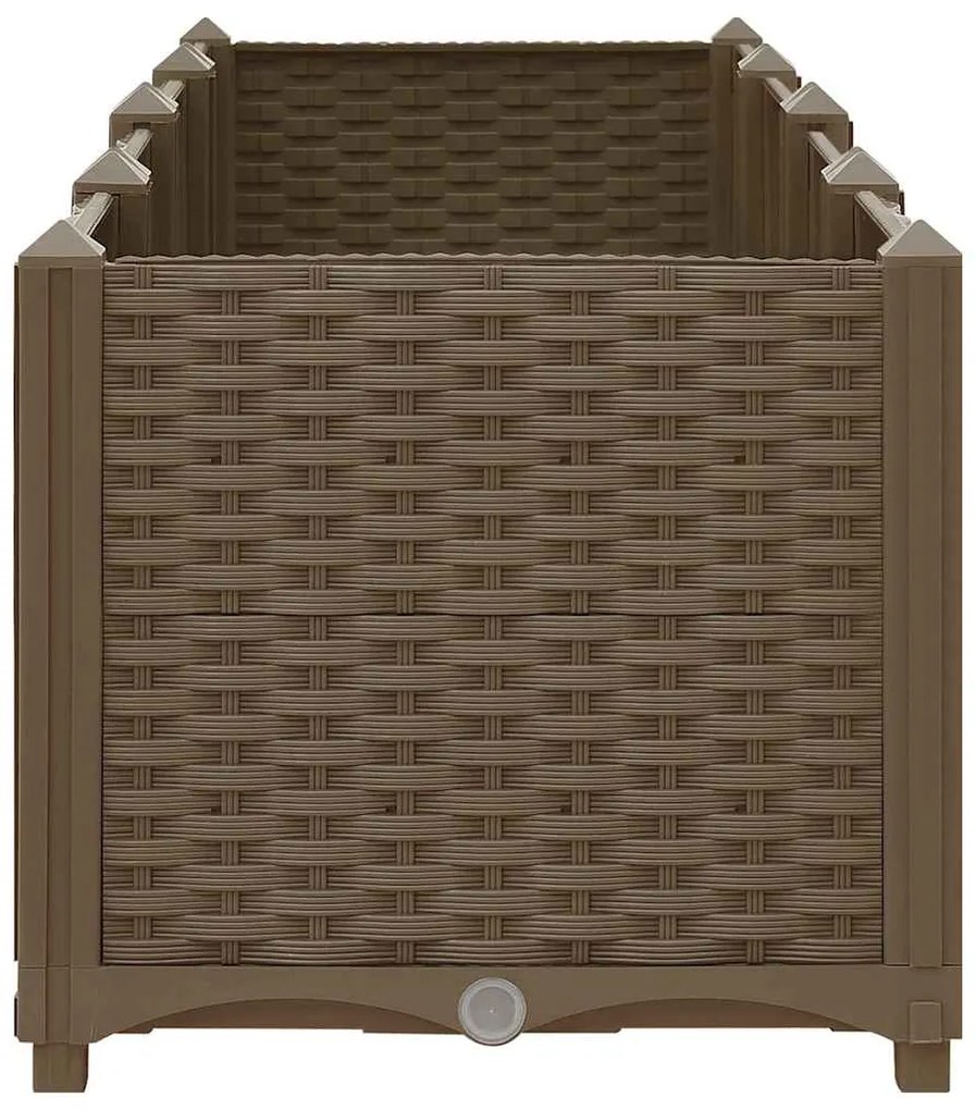 Canteiro elevado 160x40x38 cm polipropileno