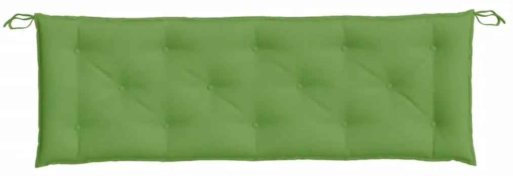 Almofadão p/ banco de jardim 150x50x7 cm mesclado tecido verde