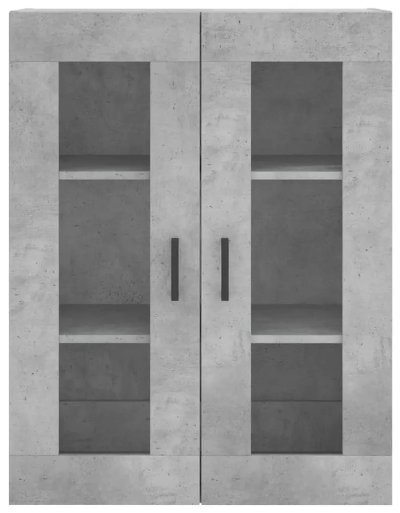 Armário alto 69,5x34x180 cm derivados de madeira cinza cimento