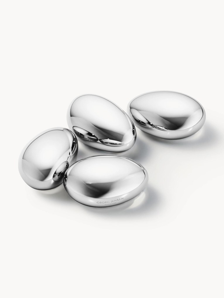 Pedras de uísque em aço inoxidável Sky, conjunto de 4