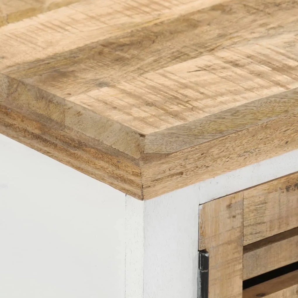 Móvel de TV 110x30x40 cm madeira de mangueira maciça