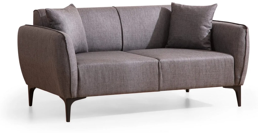 Sofá de 2 Lugares Belissimo – Cinzento Escuro – 160x67x95 cm