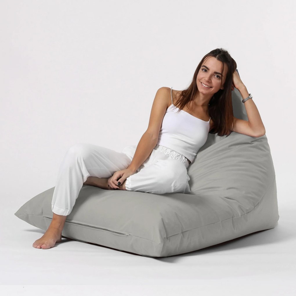 Puff de Jardim Pyramid Big Bed – Fumo – 145x35x90 cm | Tribo Home
