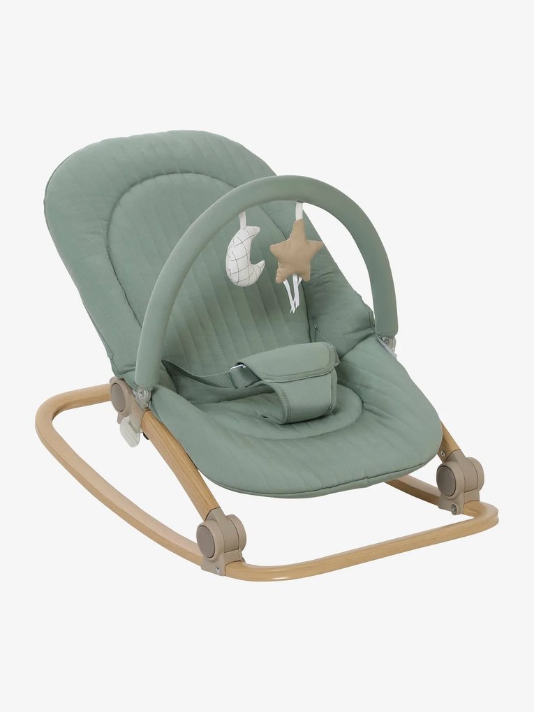 Agora -15% | Espreguiçadeira com arco, Babydream verde claro liso