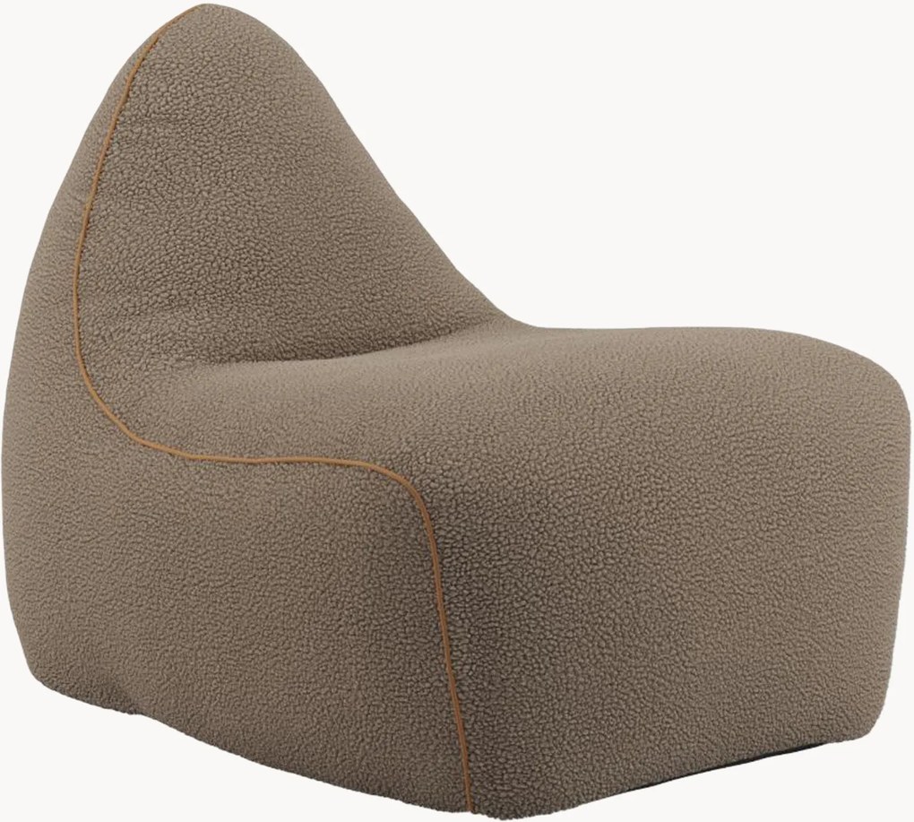 Pufe em teddy-bouclé SACKit