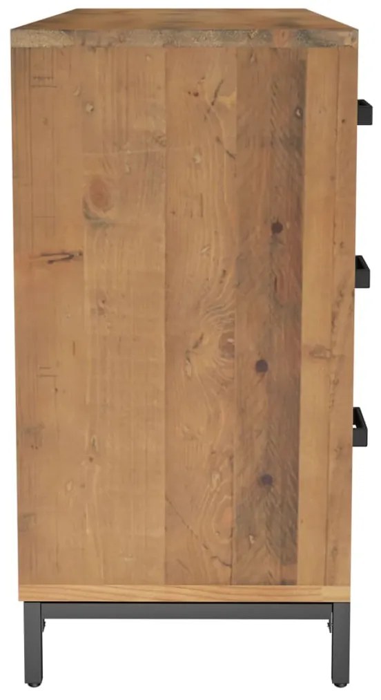 Aparador 110x35x70 cm pinho maciço castanho
