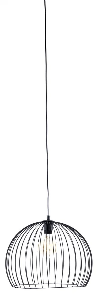 Candeeiro de suspensão moderno preto 40 cm - Koopa
