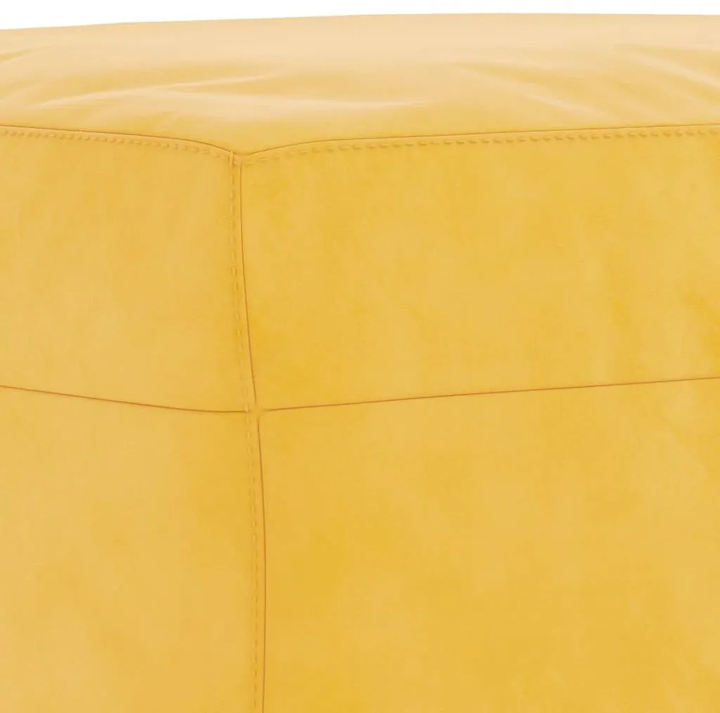 Banco 100x35x41 cm veludo amarelo