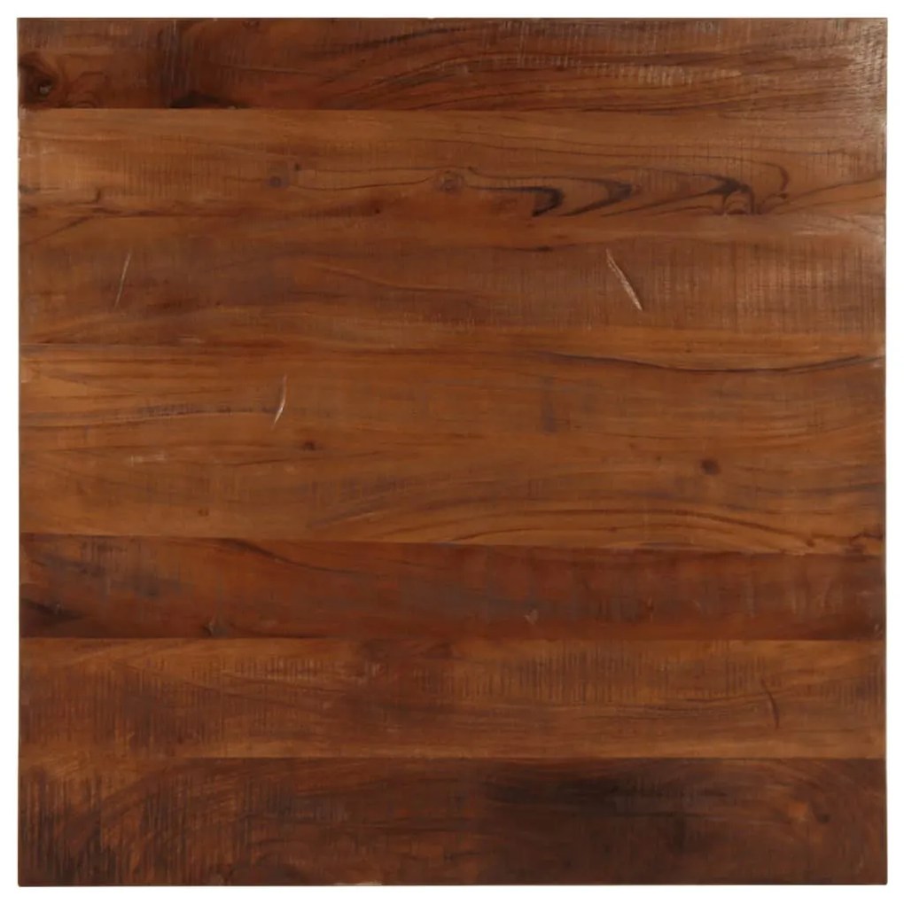 vidaXL Tampo de mesa quadrado 80x80x2,5 cm madeira recuperada maciça