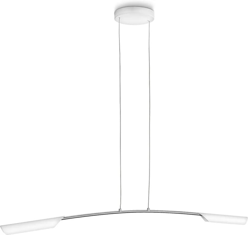 Philips 37950/31/16 - Luz de cristal pendente LED LEDINO BIS 2xLED/7,5W