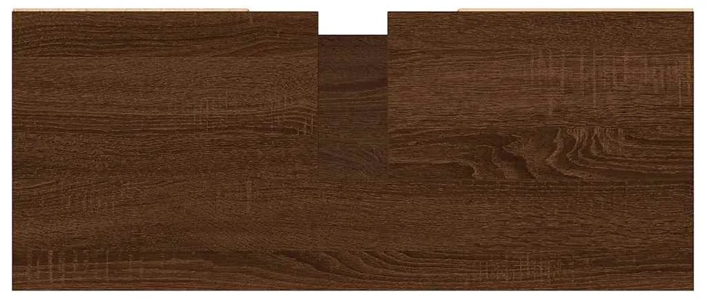 Armário casa banho 80x33x60 cm deriv.madeira carvalho castanho