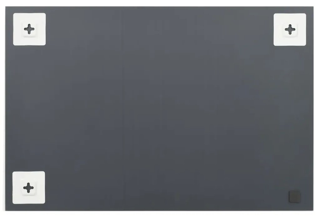 Espelhos de parede 2 pcs 60x40 cm vidro retangular