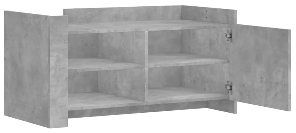 Mesa de centro 100x50x50cm derivados de madeira cinza cimento