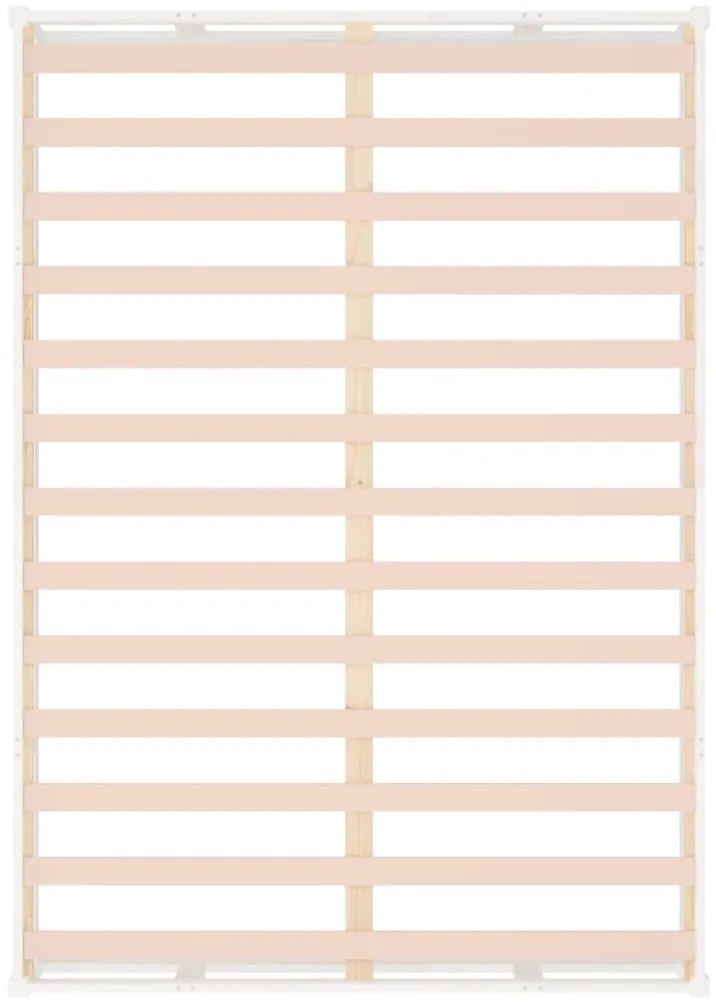 Estrutura de cama 140x200 madeira maciça branco