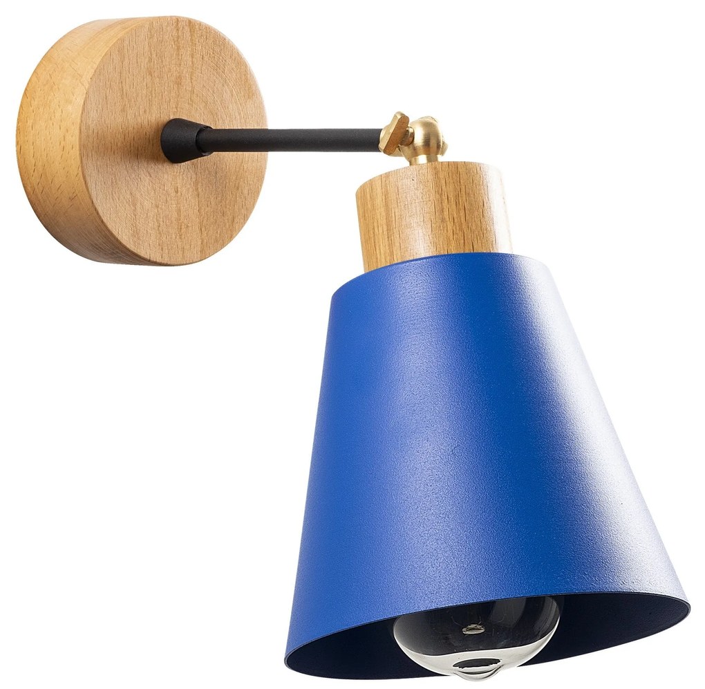 Candeeiro de Parede Manavgat – Azul – Diâmetro 14 cm, Altura 25 cm