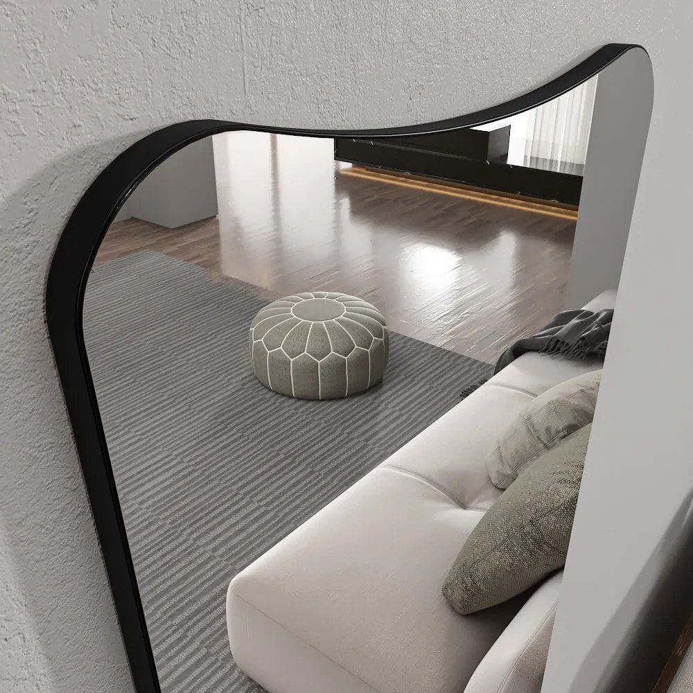 Espelho Cheval Vitros – Transparente/Preto – 55 cm x 150 cm