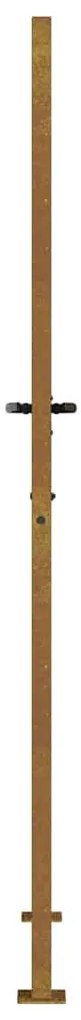 Portão de jardim 105x180 cm aço corten design árvore