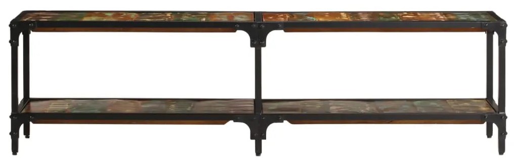 Móvel de TV 150x30x41 cm madeira recuperada maciça