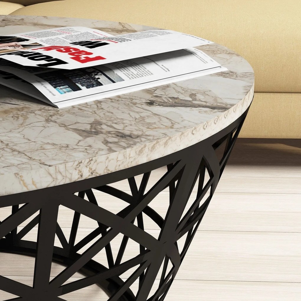 Mesa de Centro Stil – Branco – 90x38x90 cm
