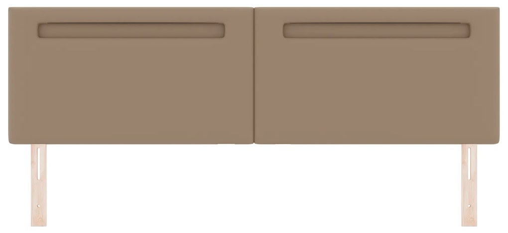 Cabeceira vidaXL Design Simples Cappuccino 180 cm em Couro Sintético