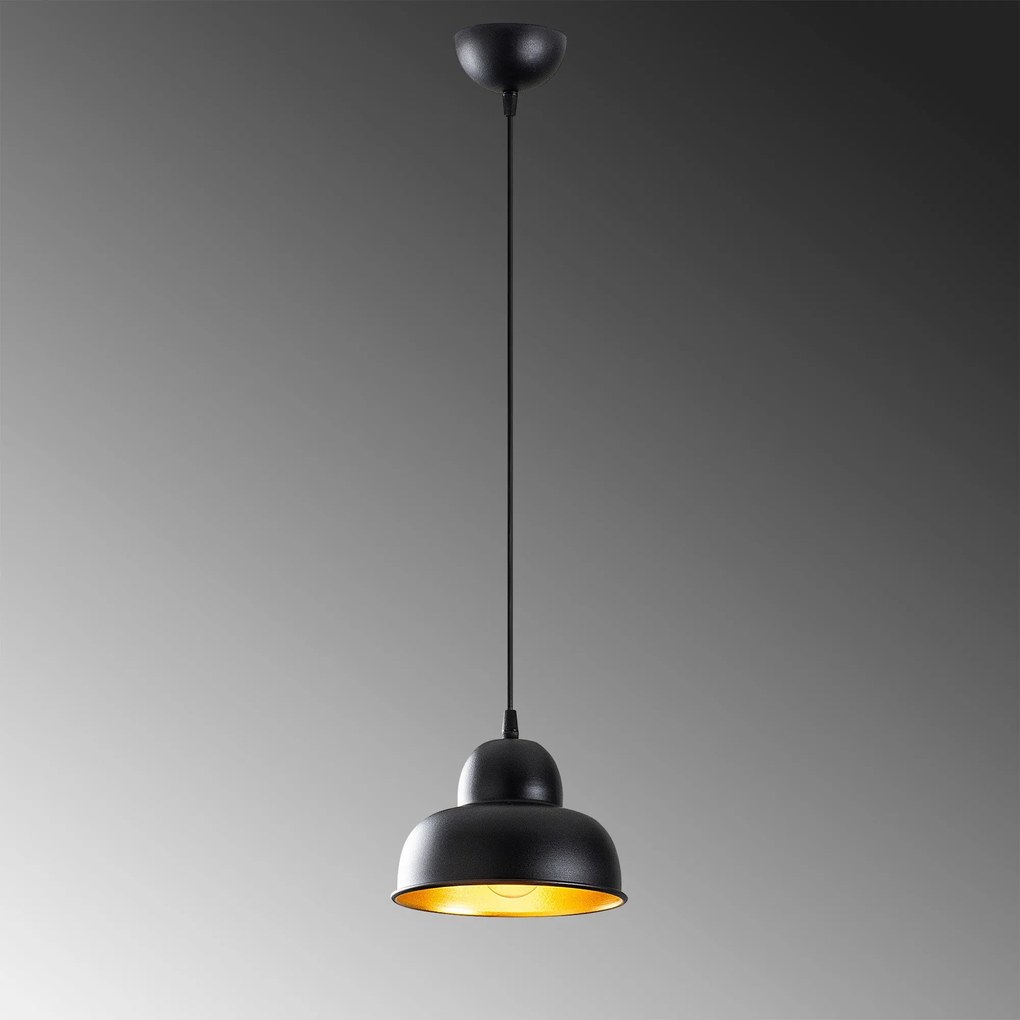 Candeeiro Chandelier Berceste – Preto – 20 x 20 cm
