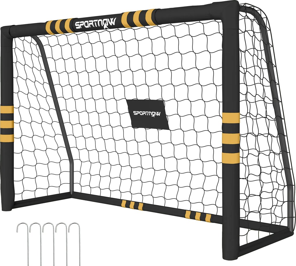 Baliza de Futebol, 180 x 60 x 120 cm, Proteção Acolchoada da Estrutura, Amarela