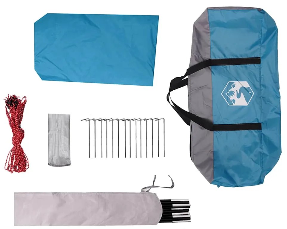 Lona de campismo 460x305x210 cm impermeável azul