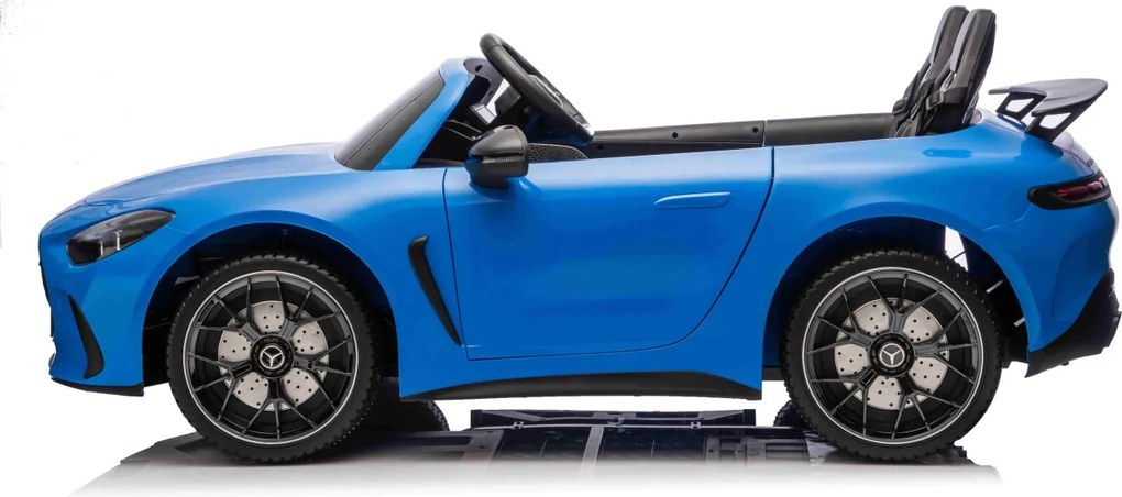 Carro elétrico para Crianças 24V, 2 Lugares, 4x4 Mercedes-Benz GT63 AMG, Rodas de espuma EVA, assento Couro ecológico Azul