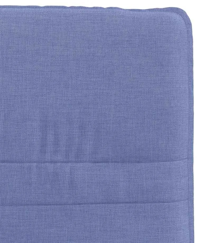 Cadeiras de jantar 2 pcs Jeans Tecido Azul