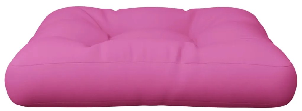 Almofadão sofá de paletes 50x50x12 cm tecido rosa
