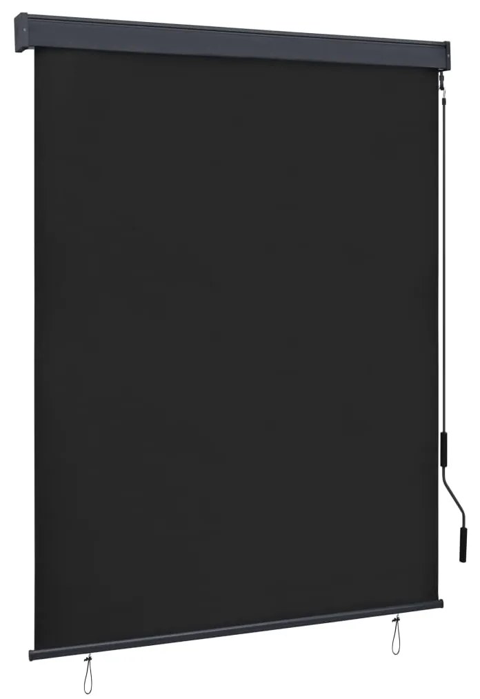 vidaXL Estore de rolo para exterior 140x250 cm antracite