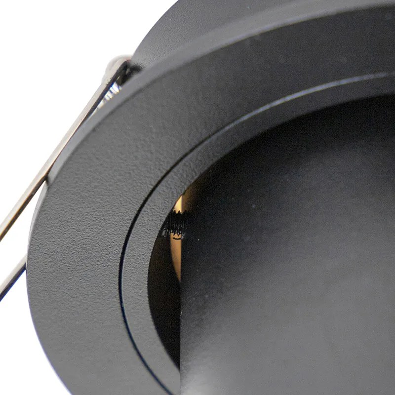 Foco embutido inteligente preto inclinável Incl. WiFi GU10 - Installa