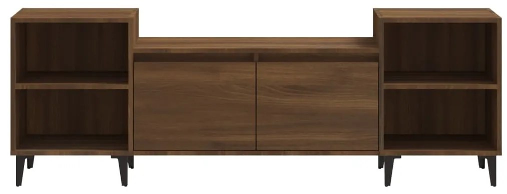 Móvel de TV 160x35x55 cm derivados de madeira carvalho castanho