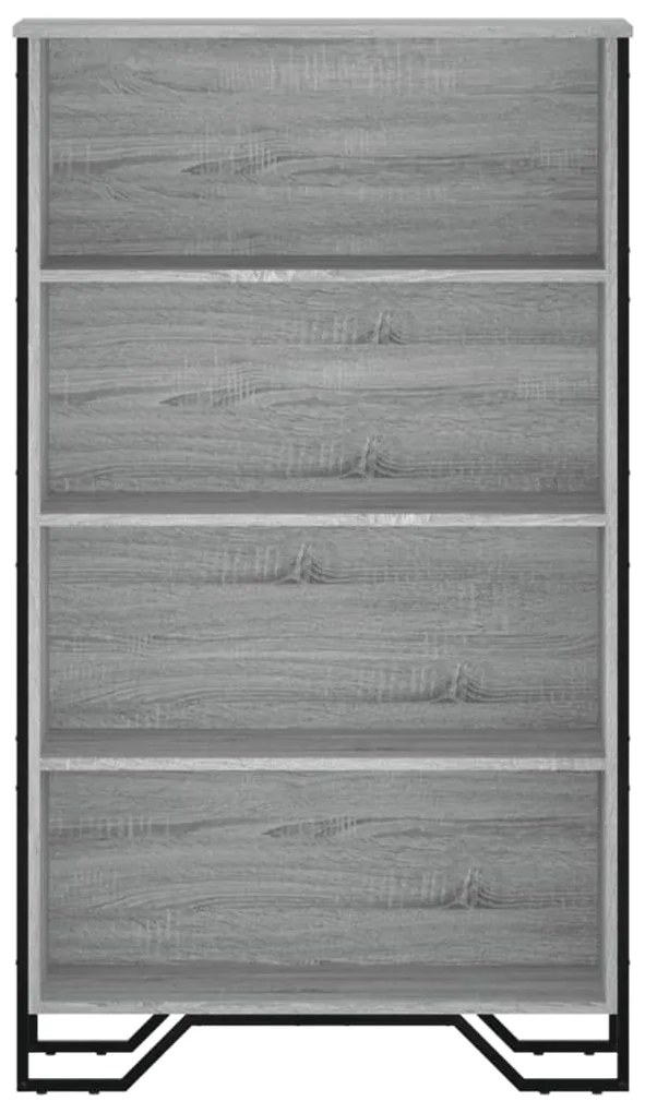 Estante 80x31x137,5 cm derivados de madeira cinzento sonoma
