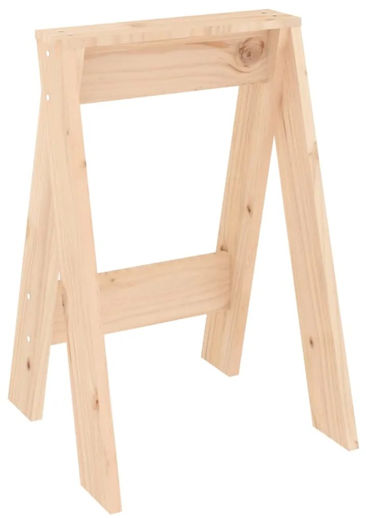 Bancos 2 pcs 40x40x60 cm pinho maciço