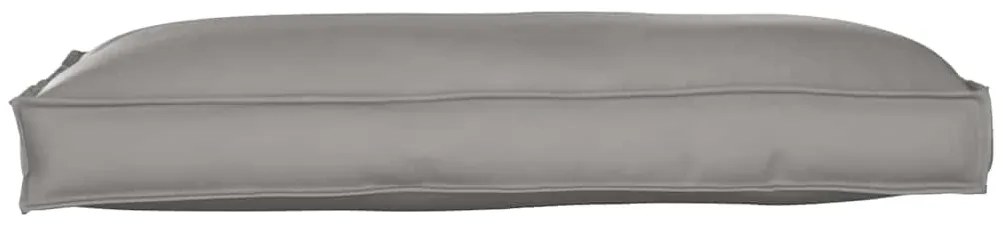 Almofada de Palete para Assento/Costa Cinza 120x60x12 cm Tecido Oxford