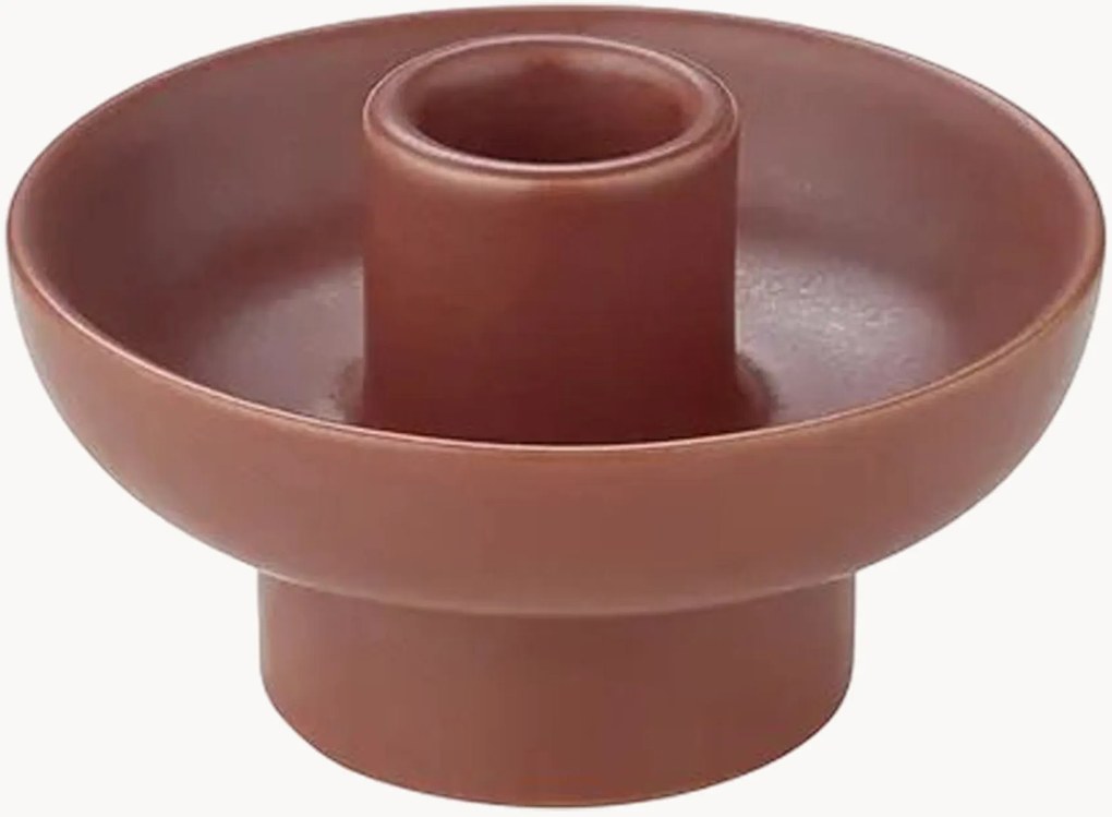 Castiçal em cerâmica Vela