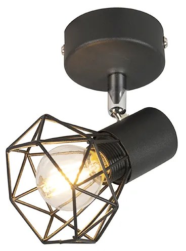 Foco Inteligente Preto Rotativo e Inclinável com Wi-Fi P45 - Mosh