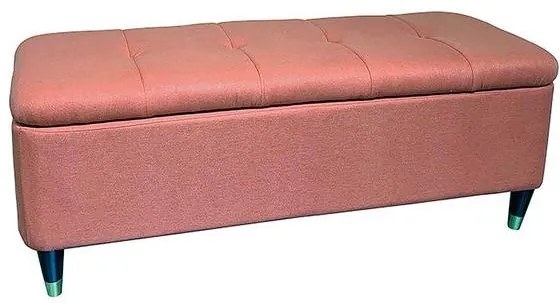 Pé de cama madeira de faia Laranja (114 x 44 x 43 cm)