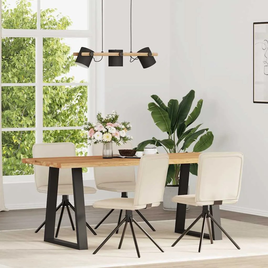 Cadeiras de jantar 4 pcs linho