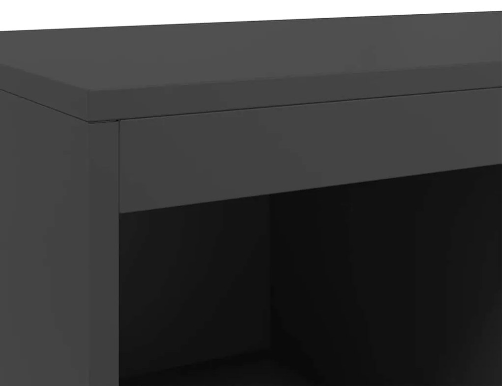 Móvel alto 68x39x111,5 cm aço preto
