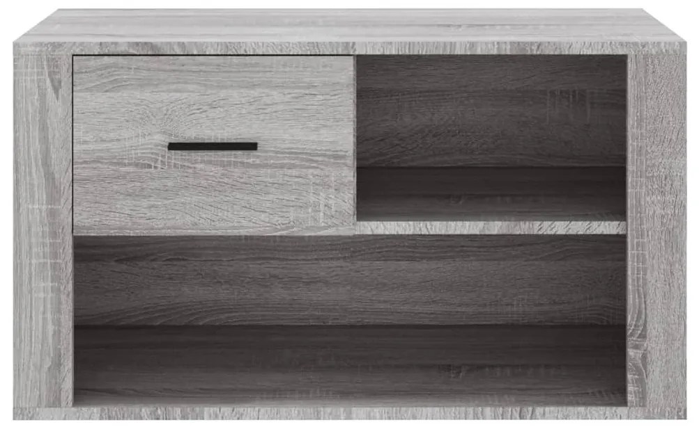 Sapateira 80x35x45 cm derivados de madeira sonoma cinza