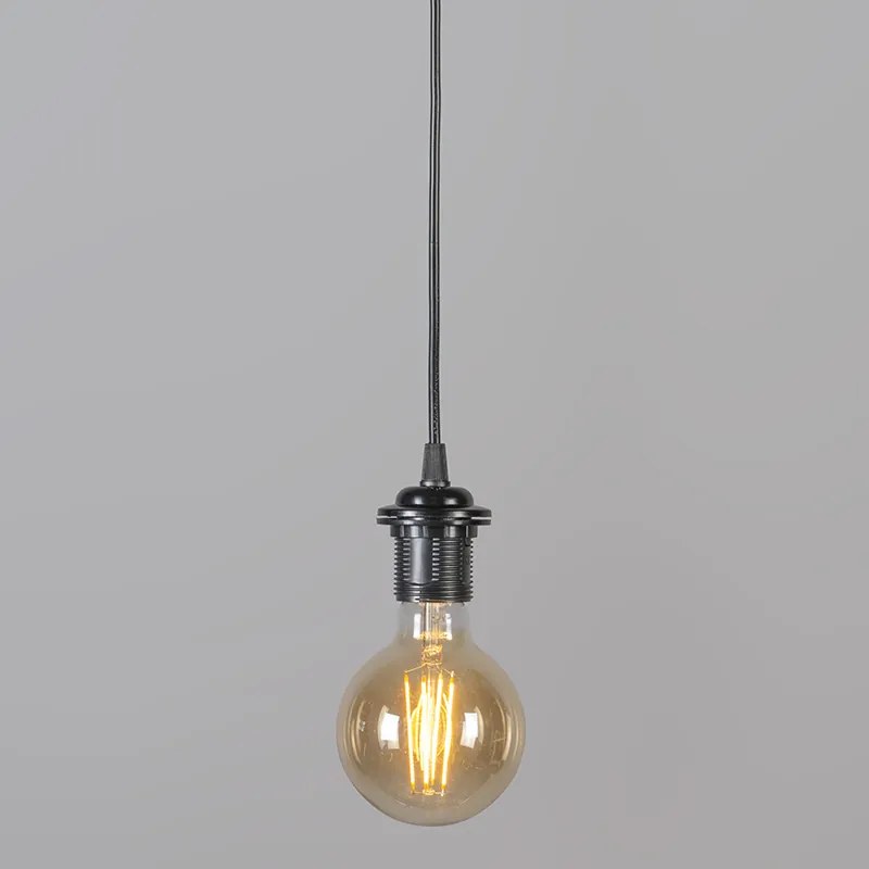 Candeeiro de suspensão retro preto 40 cm - Granny Frame Retro