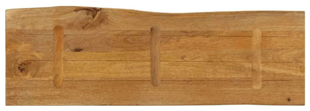 Tampo de mesa c/ borda viva 140x40x2,5 cm mangueira maciça
