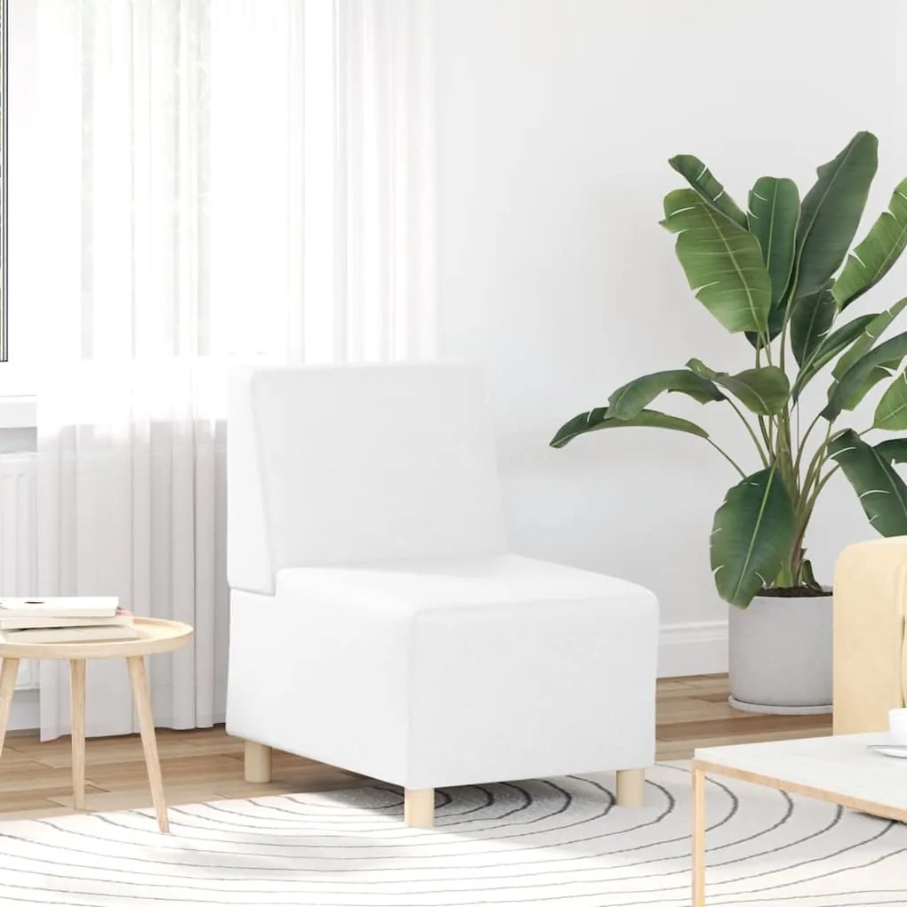 Poltrona 55 cm couro artificial branco