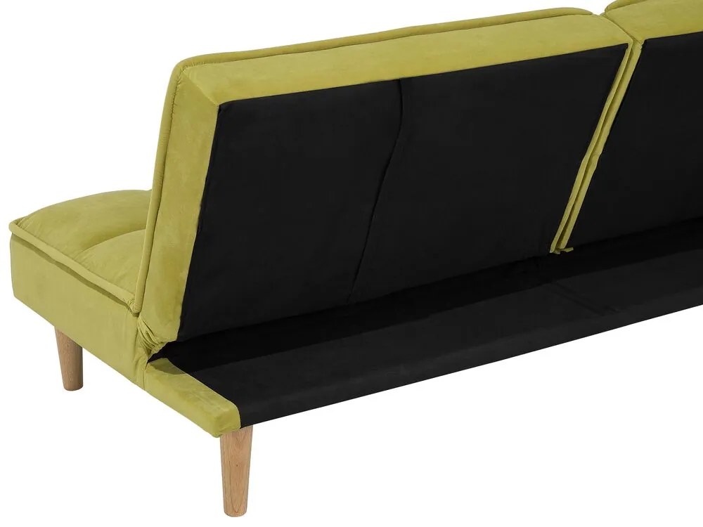 Sofá-cama verde SILJAN Beliani