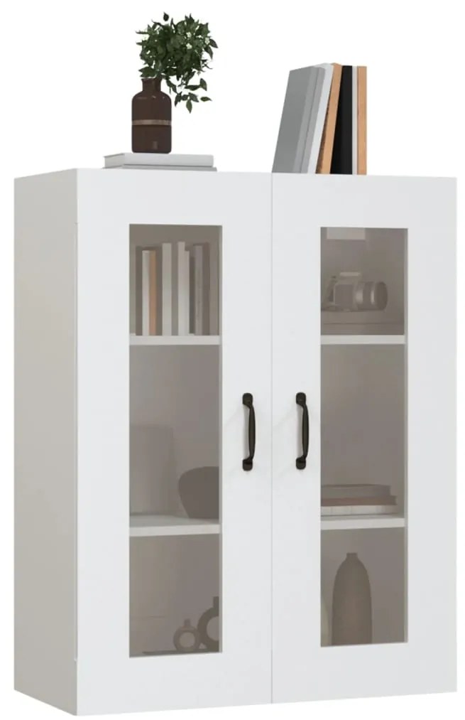 Armário de parede suspenso 69,5x34x90 cm branco